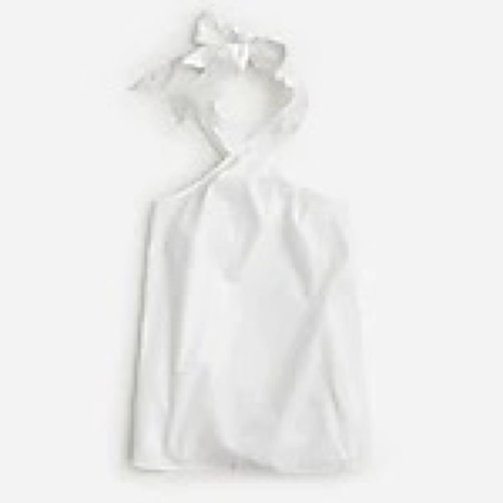 J.Crew Organic cotton poplin halter top BL707